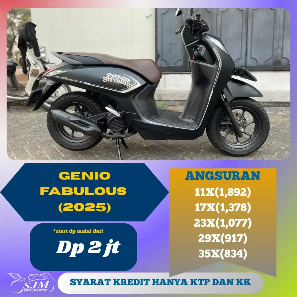 HONDA GENIO FABULOUS 2025 CASH & KREDIT