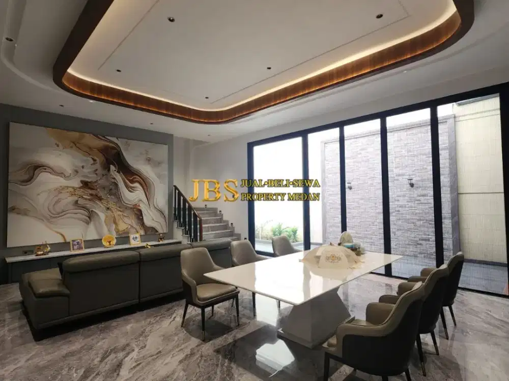 Jual Rumah Full Furnished Lux di Komplek Citraland Gama City Medan Cluster San Marco (Boulevard)