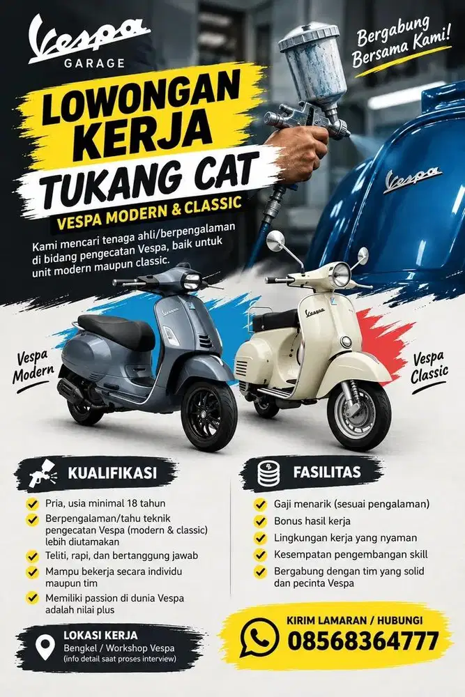 Tukang Cat Motor Vespa