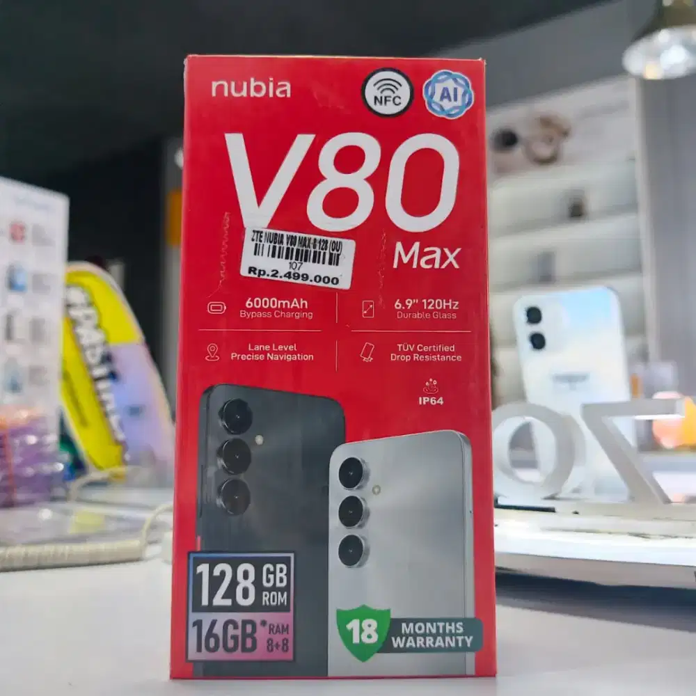 Nubia V80 max ready stok ditoko Atlantis