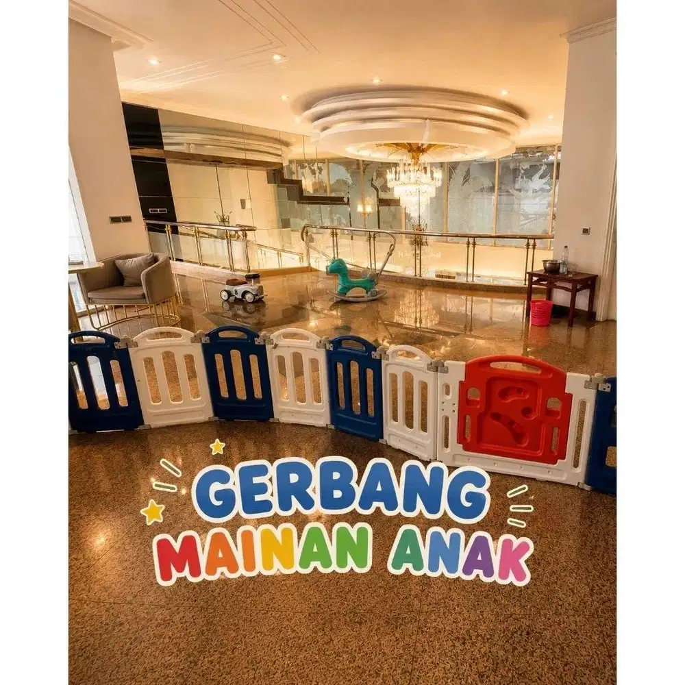 SECOND Baby Play Fence/Pagar mainan anak indoor panel Susun Pagar Anak