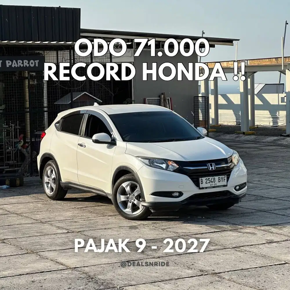 ODO 71.000 ANTIKK !! PAJAK 9/2027 HONDA HRV E CVT 2018 MURAH AJA