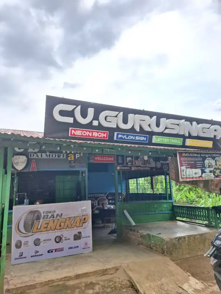 Plang Merek, Neon Box, Huruf Timbul