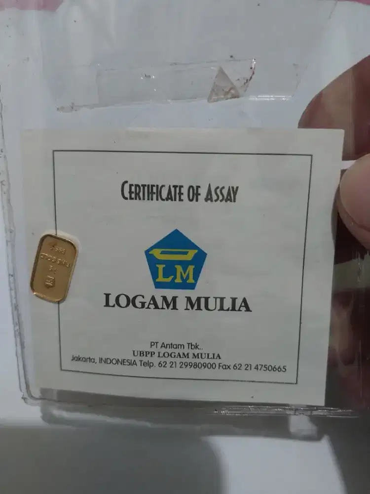 LM Antam 1gr Tahun 2016
