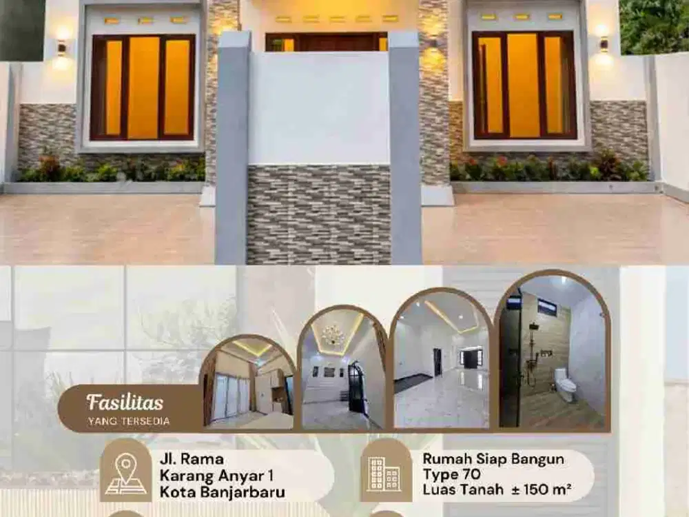 RUMAH MEWAH SIAP BANGUN DITENGAH KOTA BANJARBARU KALIMANTAN SELATAN