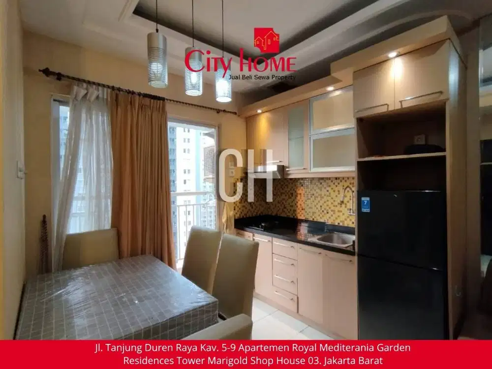 Sewa Murah 2 BR Furnished Apartemen Medit 2, Jakarta Barat