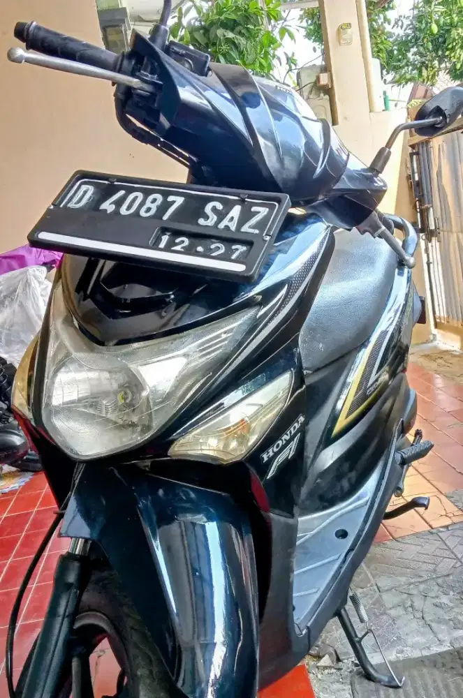 Honda Beat Fi 2016 Hitam ori mulus siap pakai.