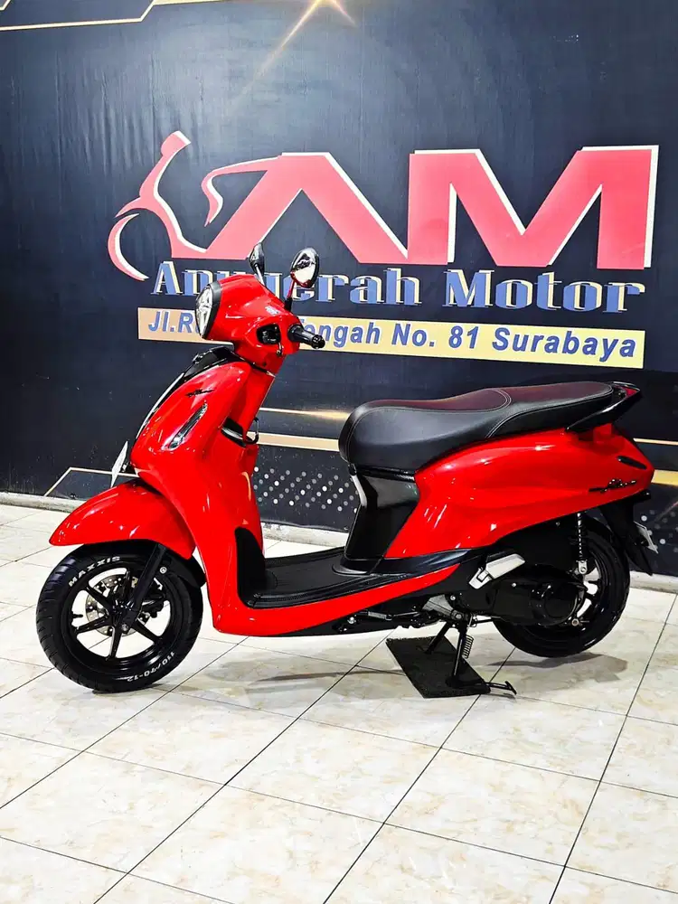 Yamaha Grand Filano 125cc Merah Glossy mewah Th 2024. Anugerah Motor
