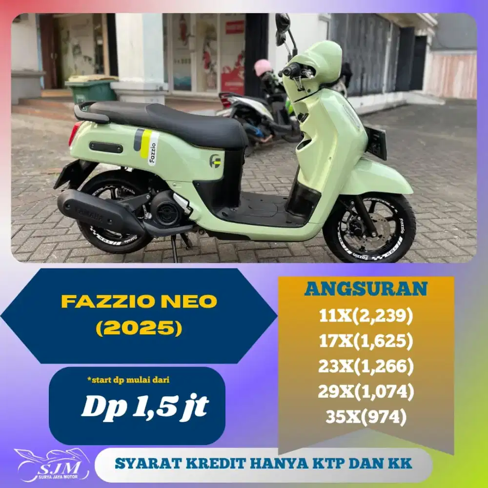 YAMAHA FAZZIO NEO 2025 KM 9K ASLI