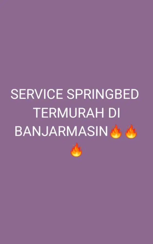 Service springbed Banjarmasin
