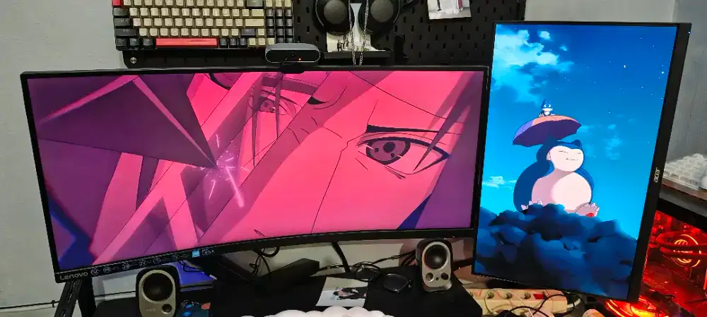 Monitor Lenovo Ultrawide G34w-30 & Acer K243Y + Monitor Arm Oxihom