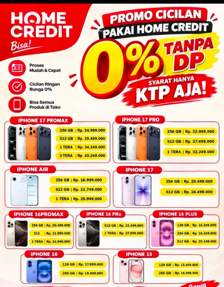 Kredit iphone semua serisu