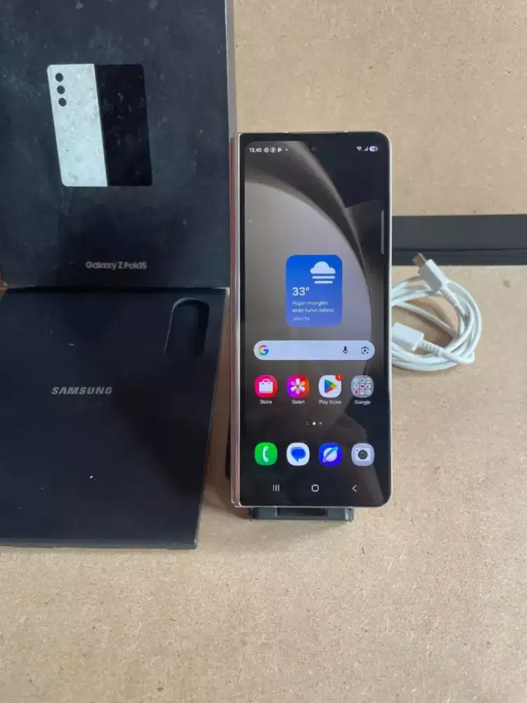 Samsung ZFold 5 5G Ram 12/256gb Fullset Resmi Sein Nominus