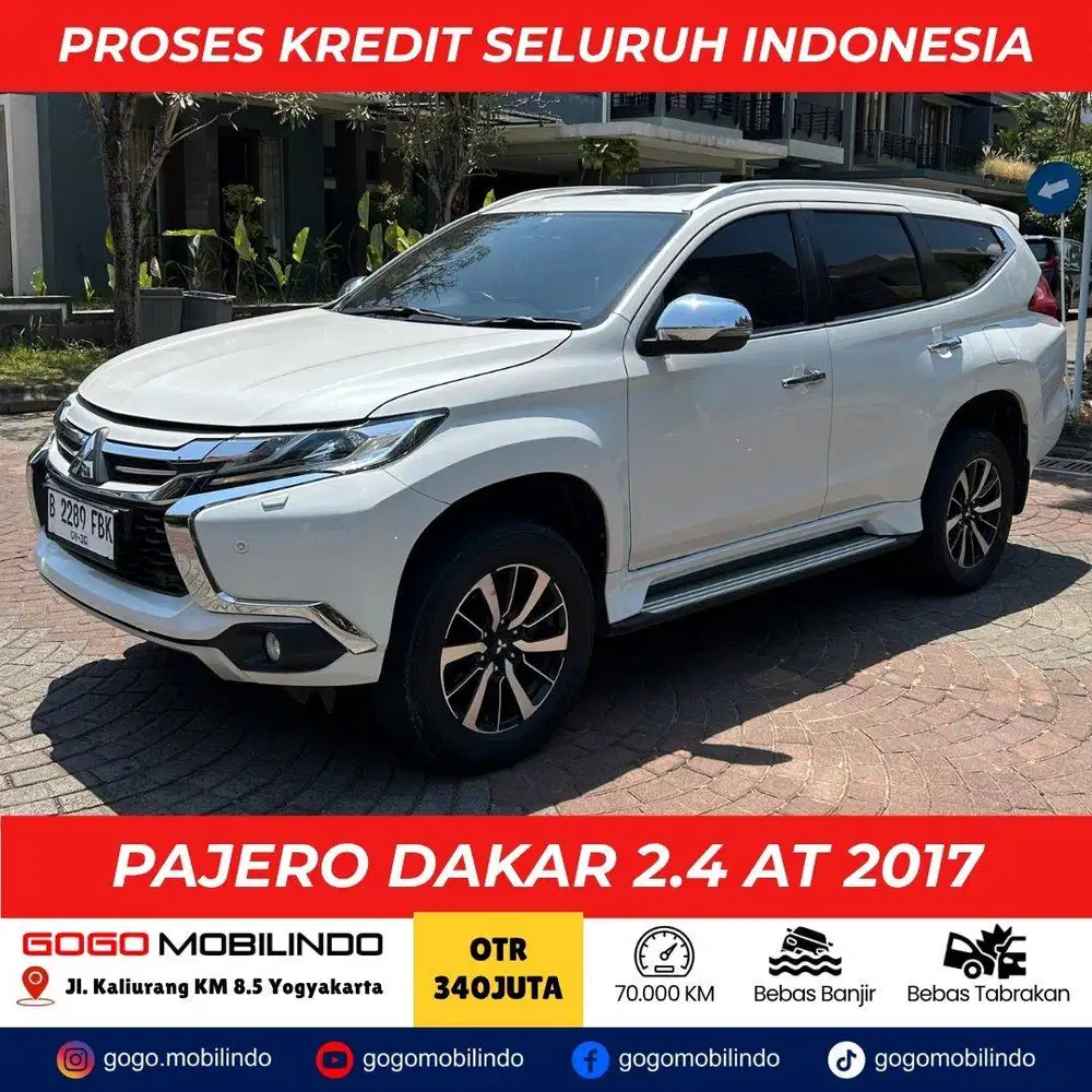PAJERO DAKAR 2.4 AT 2017 PUTIH PEMAKAIAN 2018