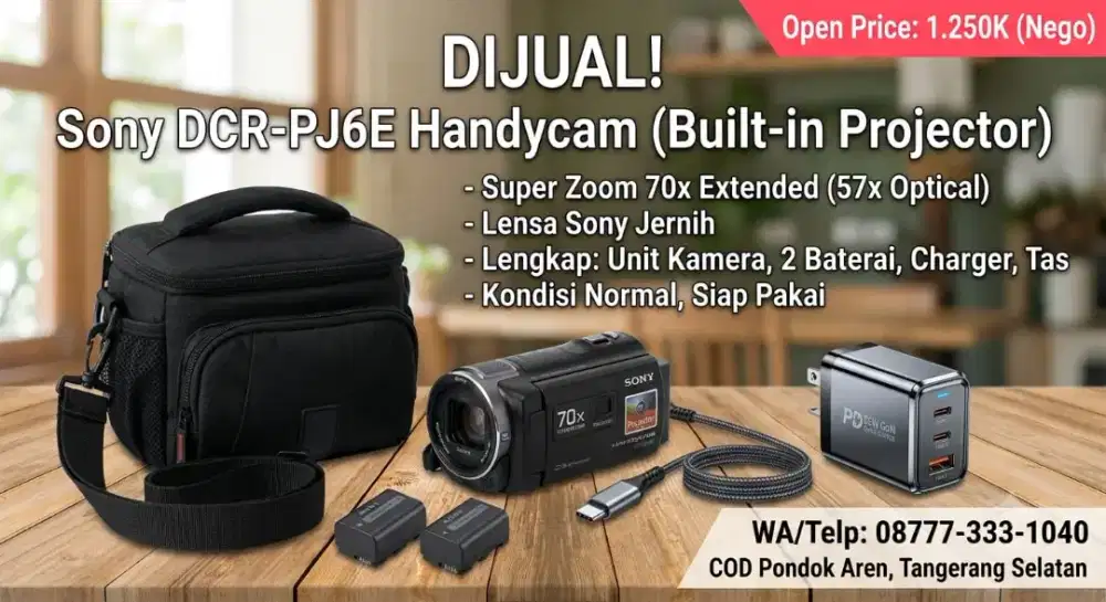 Handycam Sony pj6e