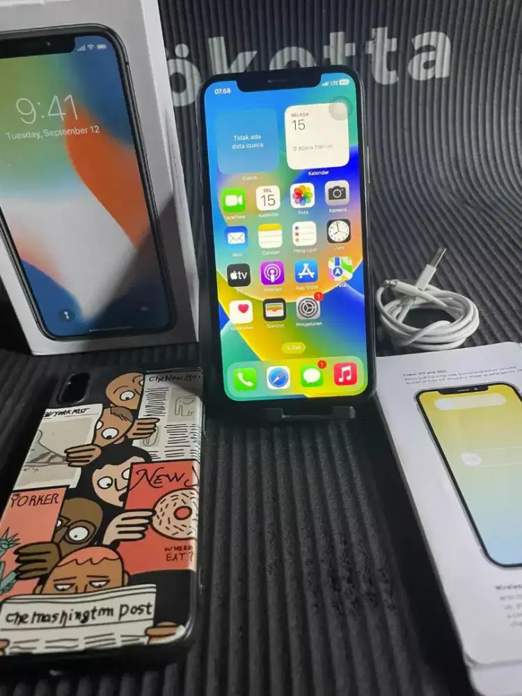 Iphone X 256gb Fullset Inter All Operator Mulus Like New