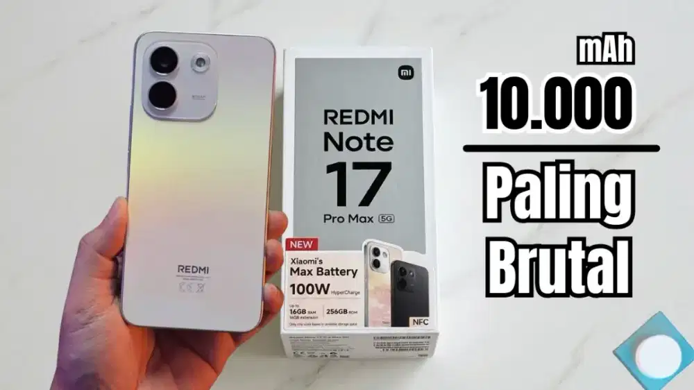 BNIB xiaomi note 17 Pro max 5G 8/256 RESMI INDONESIA
