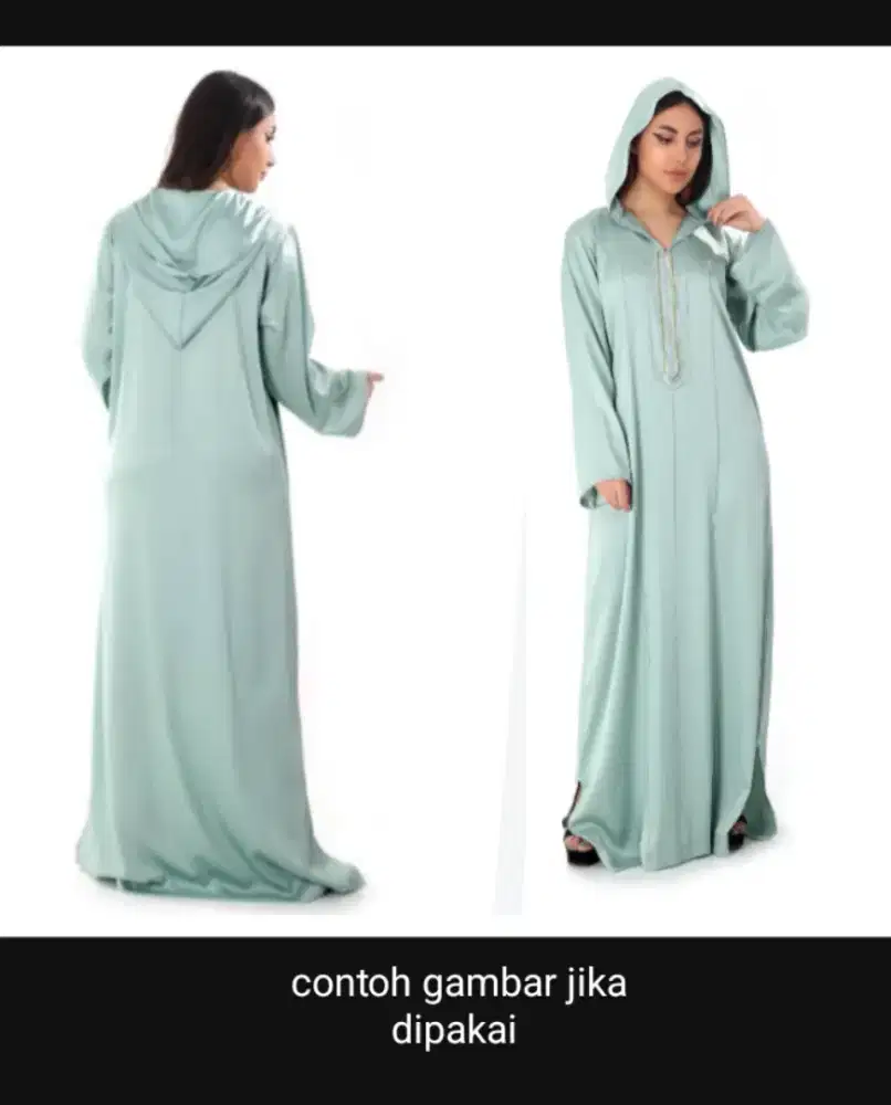 Murah meriah Abaya dress wanita hodie elegan kondisi baru