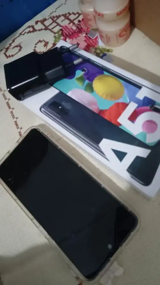 Samsung A51 ram 6/128GB minus matot LCD original no minus