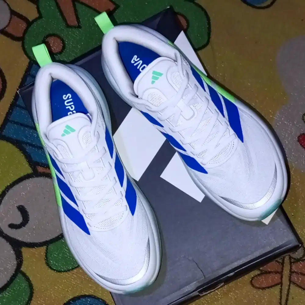 Adidas Running Supernova Glide M White Blue KJ8758