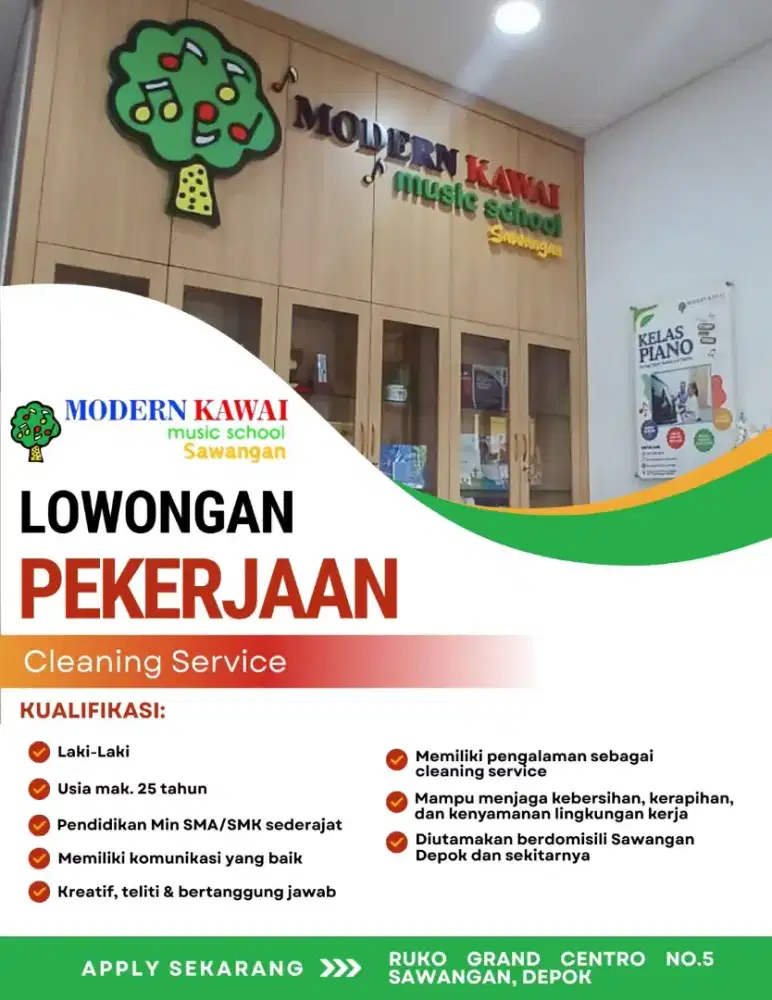 LOWONGAN KERJA CLEANING SERVICE