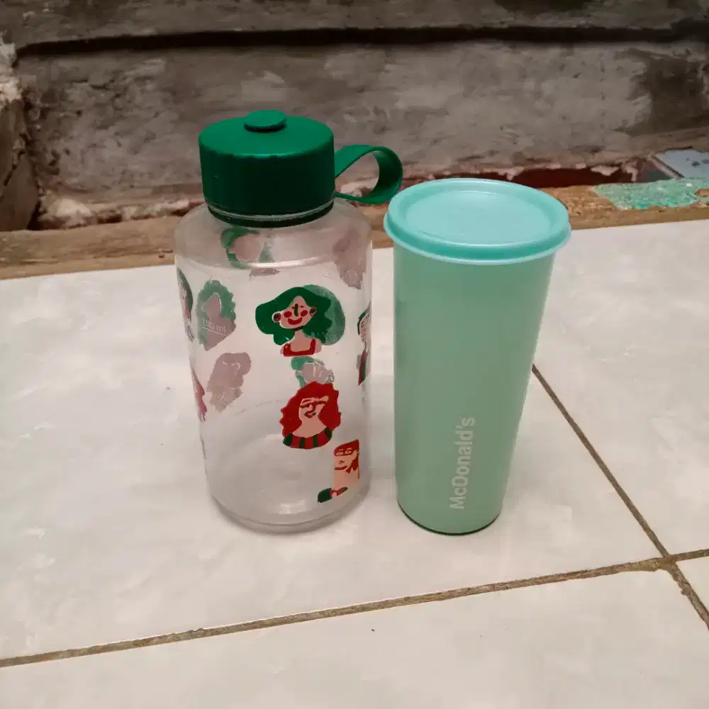 Preloved Botol minum Starbucks dan McDonald's