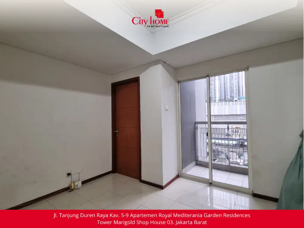 Sewa Apartemen Unfurnished 1BR Royal Mediterania, Jarang Ada!
