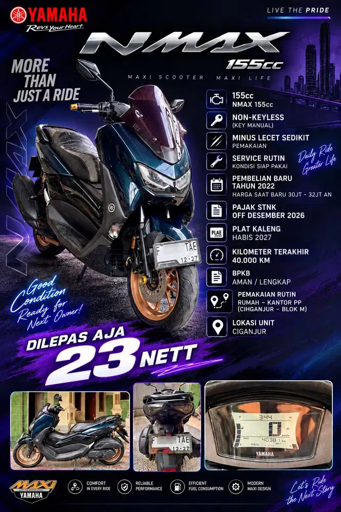 Motor Yamaha NMAX 155cc