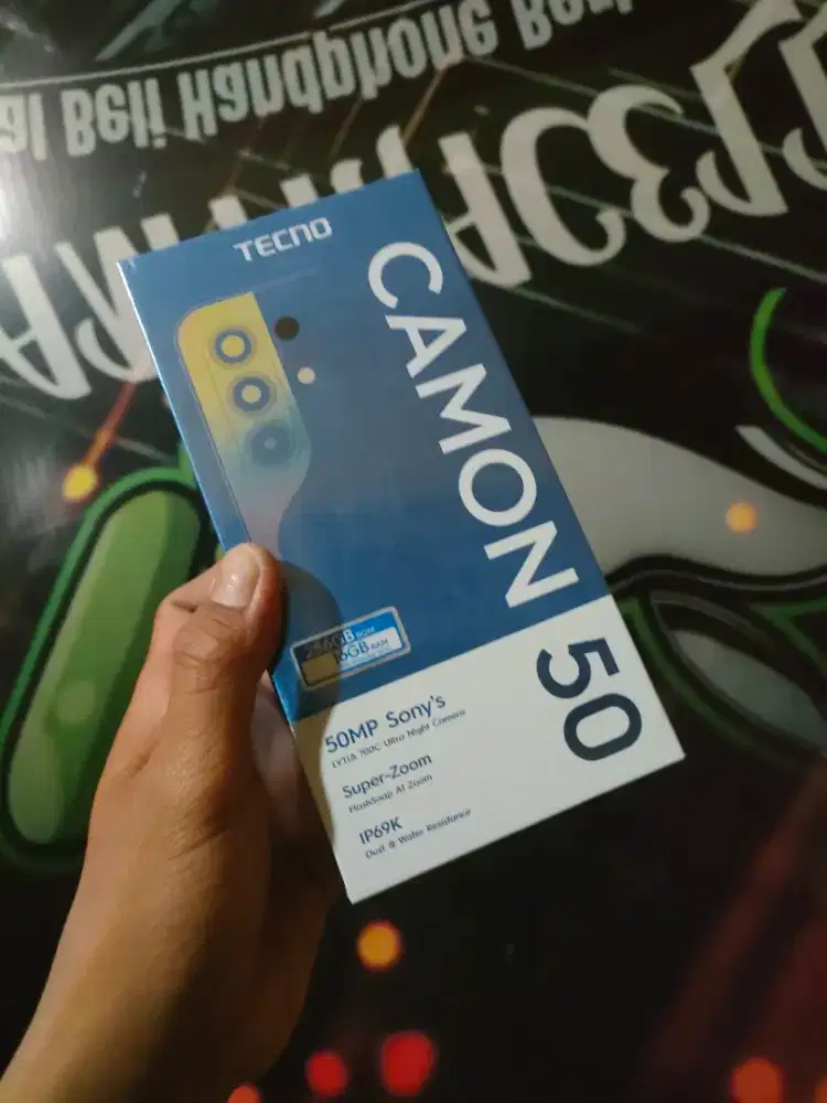 Camon 50 8/256 baru. New segelbox garansi resmi. Tt atau jual.