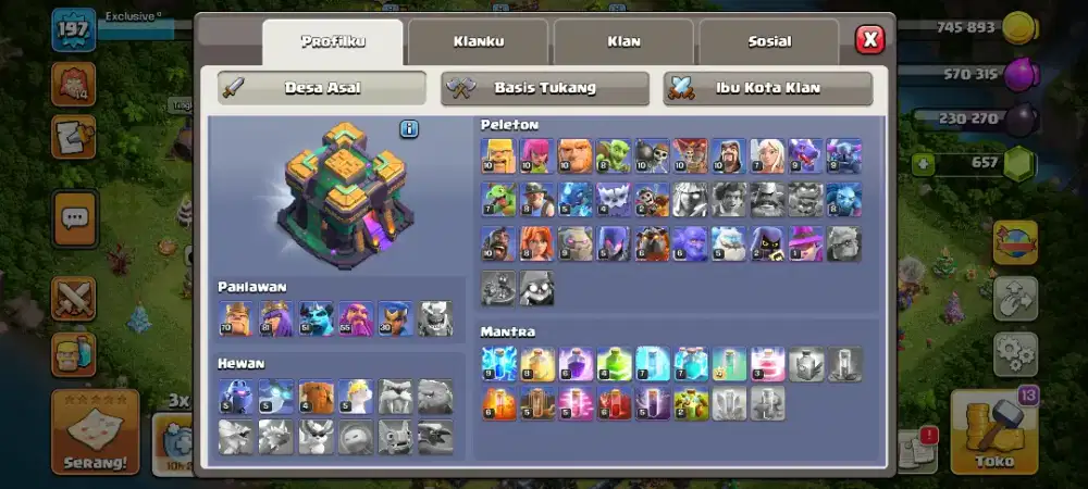 Jual Clash Of clans COC