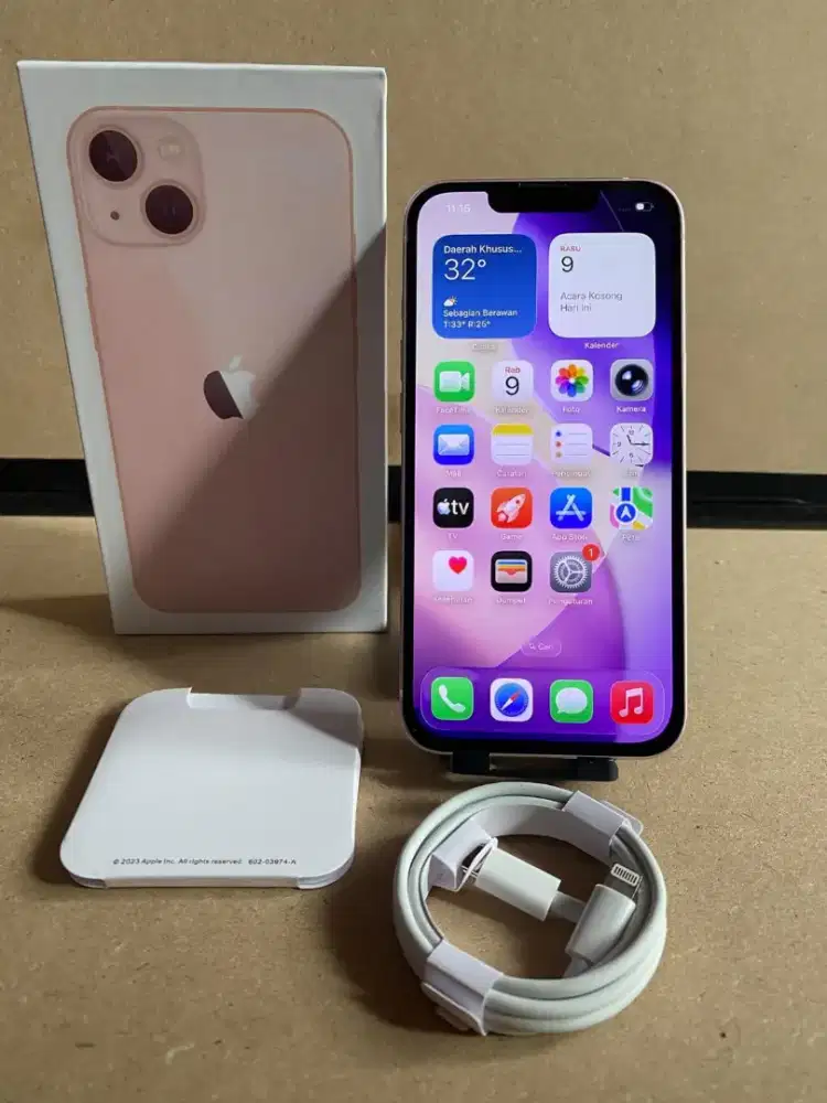 Iphone 13 128gb pink inter all operator fulset likenew mulus no minus