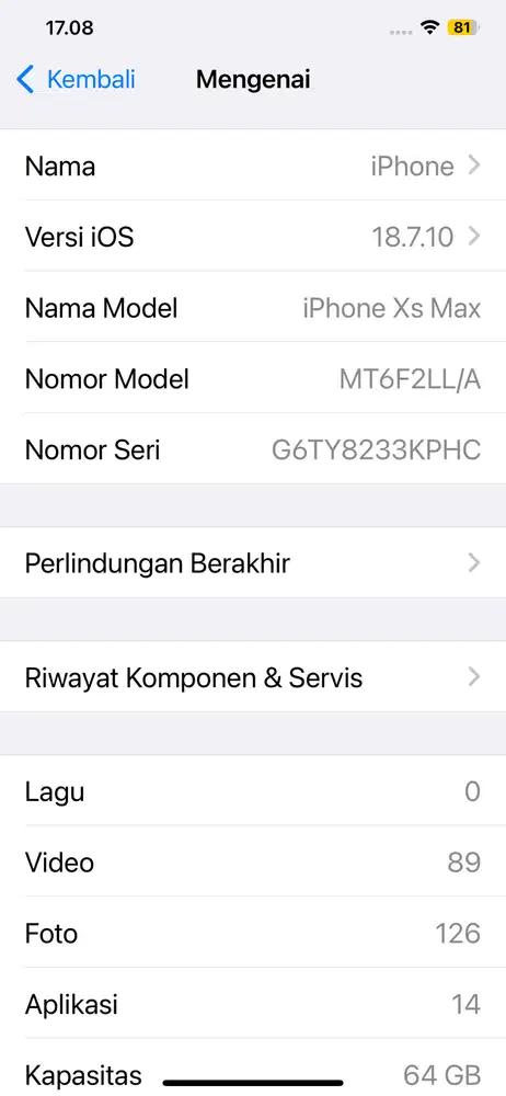 Iphone Xs Max 64gb