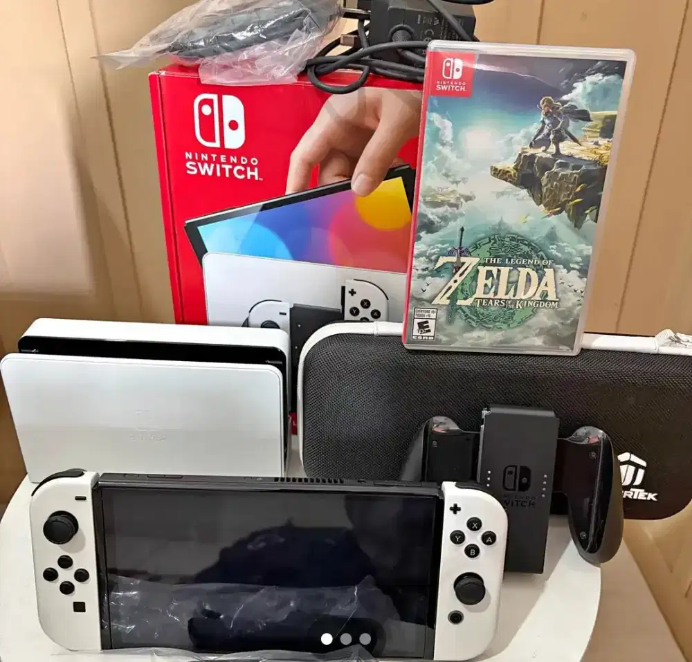 Nintendo Switch OLED Bekas Fullset Lengkap siap Pakai