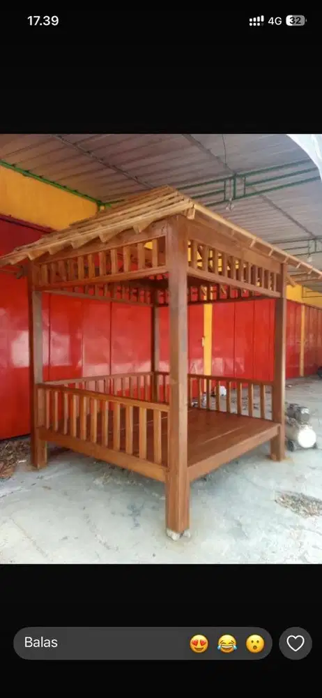 Gazebo kayu murah