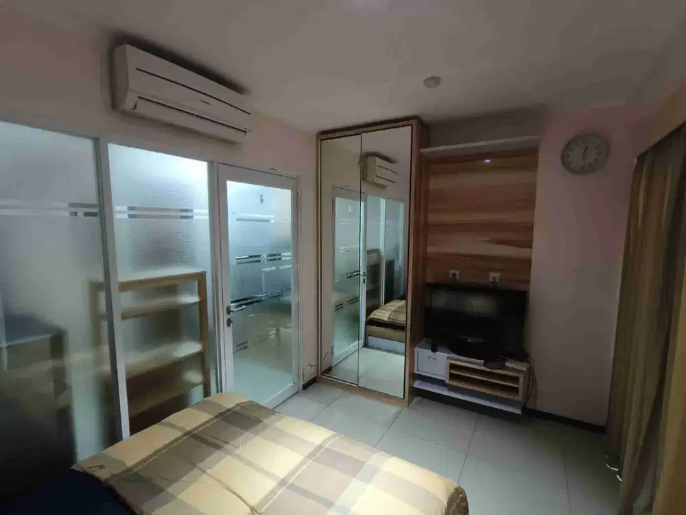 Apartment 1 BR Fully furnish siap huni View taman