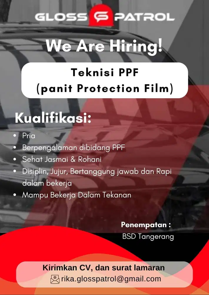Loker Teknisi PPF
