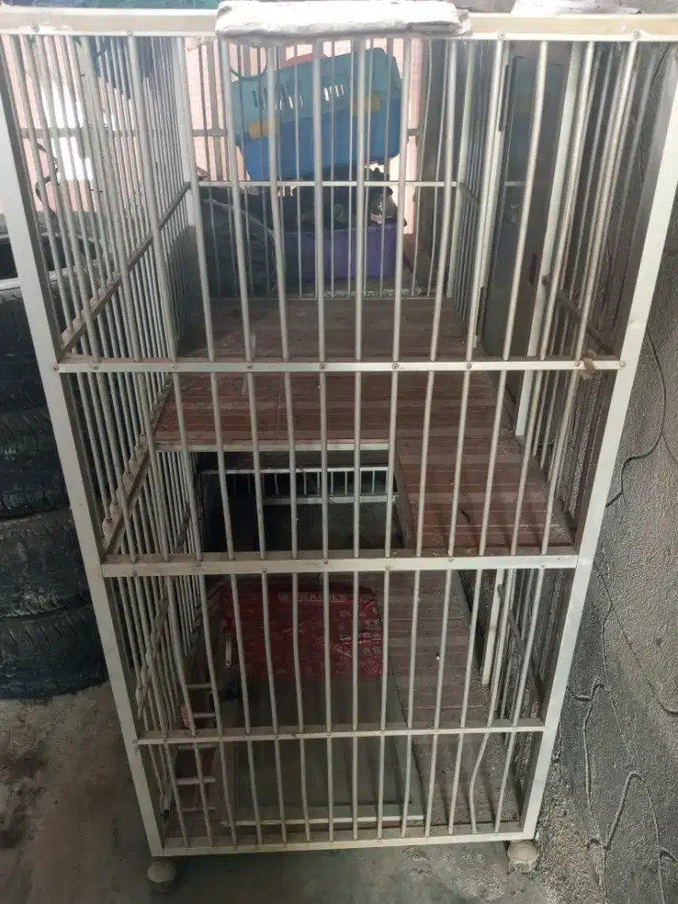 Kandang Kucing 2 lantai Aluminium