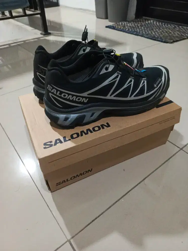 [BEKAS/SECOND] Sepatu Salomon XT-6 GORE-TEX (GTX) Black Silver Ori