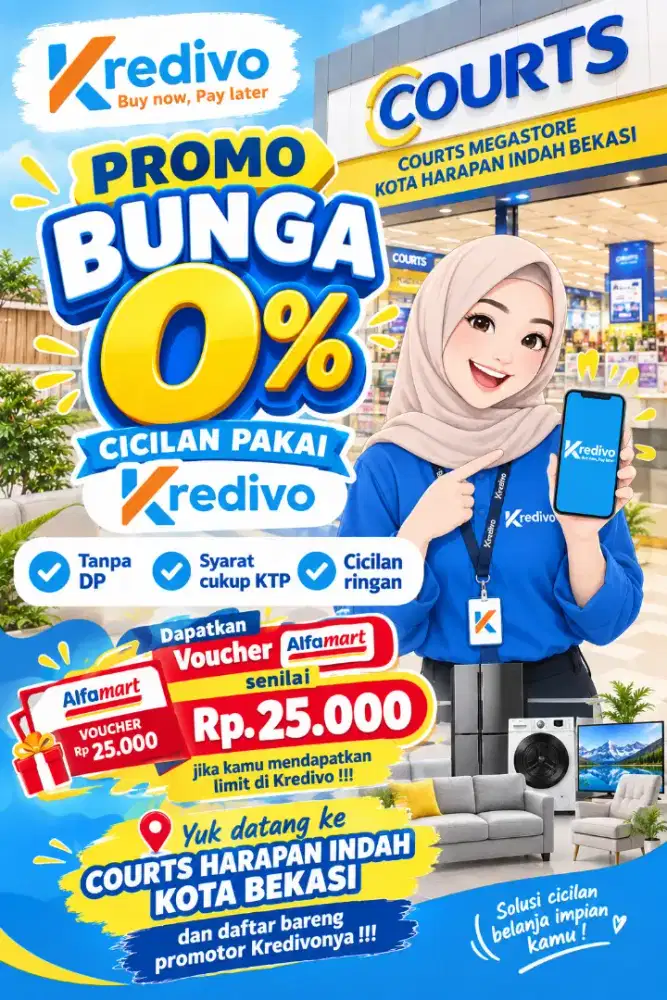 PROMO 0% CICILAN LAPTOP BY KREDIVO