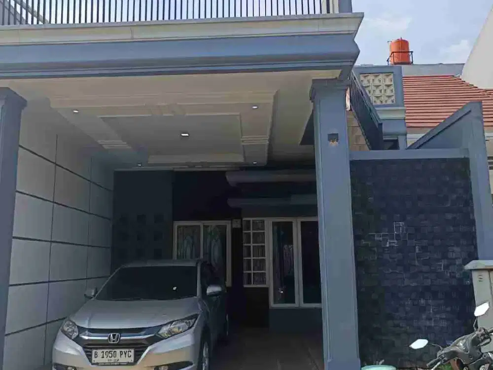 Rumah rapi baru renov siap huni di cikeas dalam perumahan di klaster