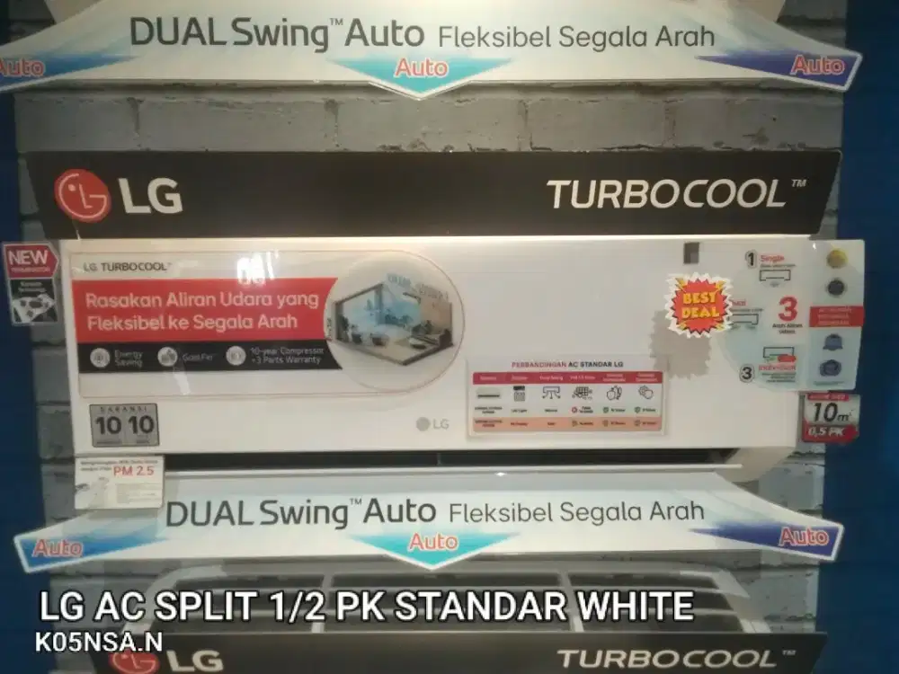 LG AC SPLIT 1/2 PK STANDAR WHITE