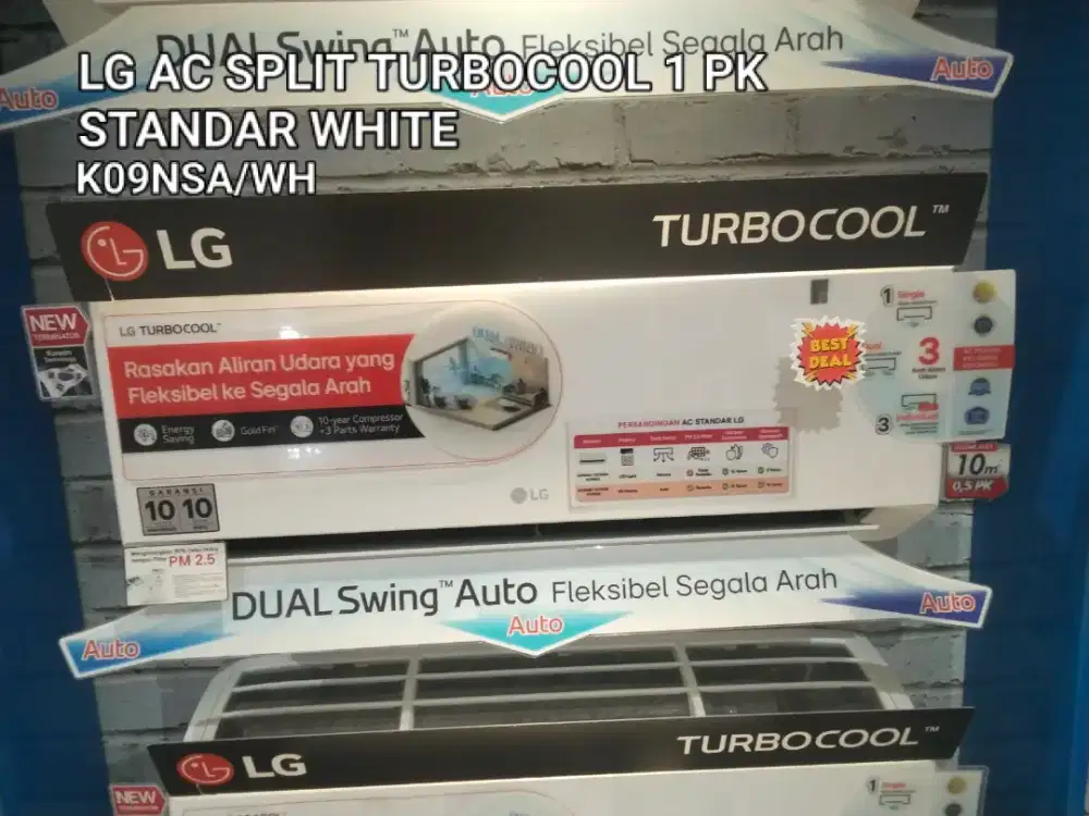 LG AC SPLIT TURBOCOOL 1 PK STANDAR WHITE