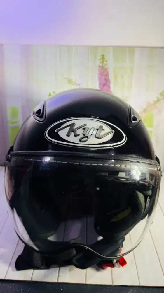 Helm Kyt Elsico Retro black Glossy like New