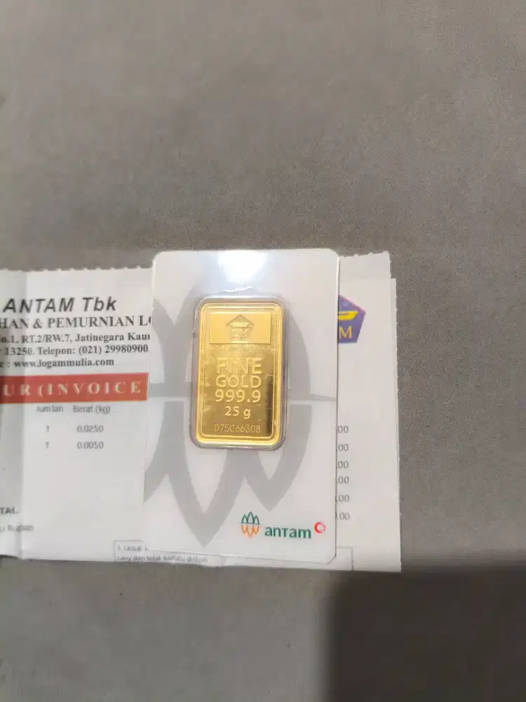Emas antam 25gr 2025