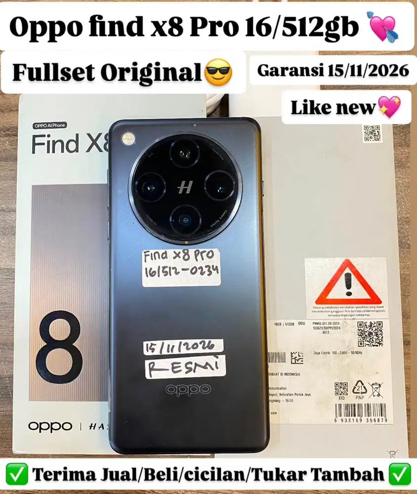 Oppo Find X8 pro 16/512 Gb space black resmi oppo
