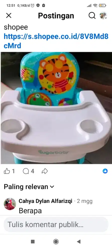 Baby care kondisi bagus