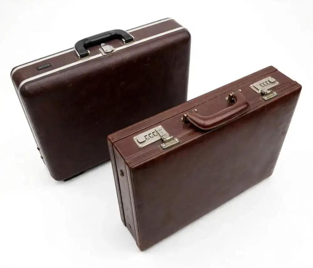 DIJUAL Koper Jadul Vintage Retro - Kulit / Fiber