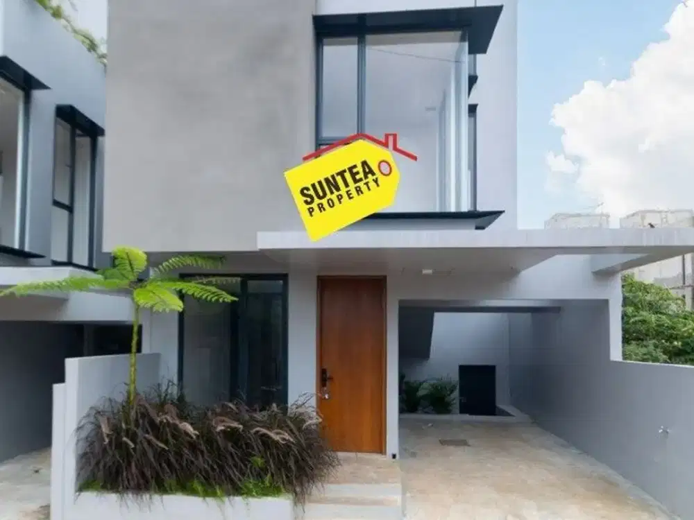 BRAND NEW! Rumah Cantik 3 Lantai Architect Designed LB 140 m2 Rooftop Simatupang Jakarta Selatan Harga Menarik!
