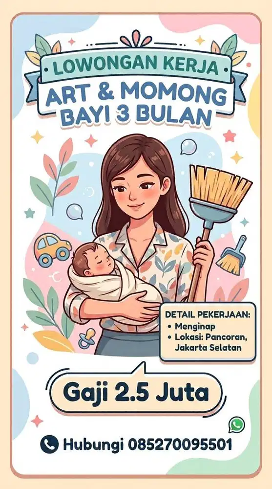 LOWONGAN ART + MOMONG BAYI