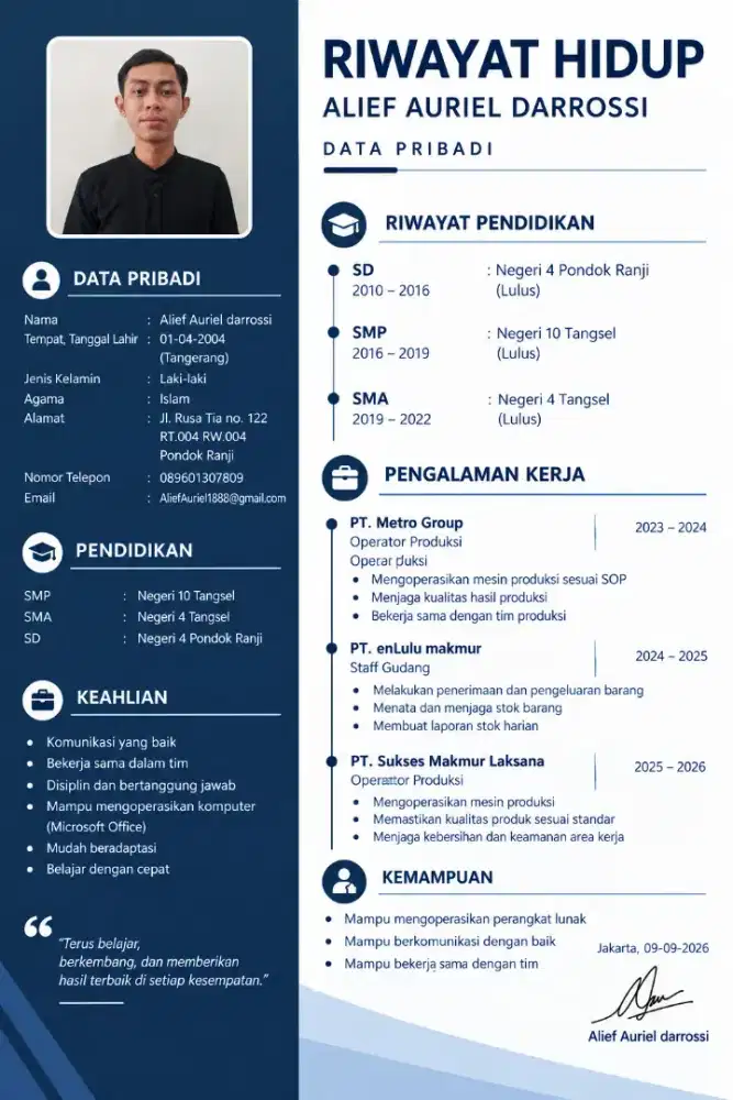 info loker lulusan sma